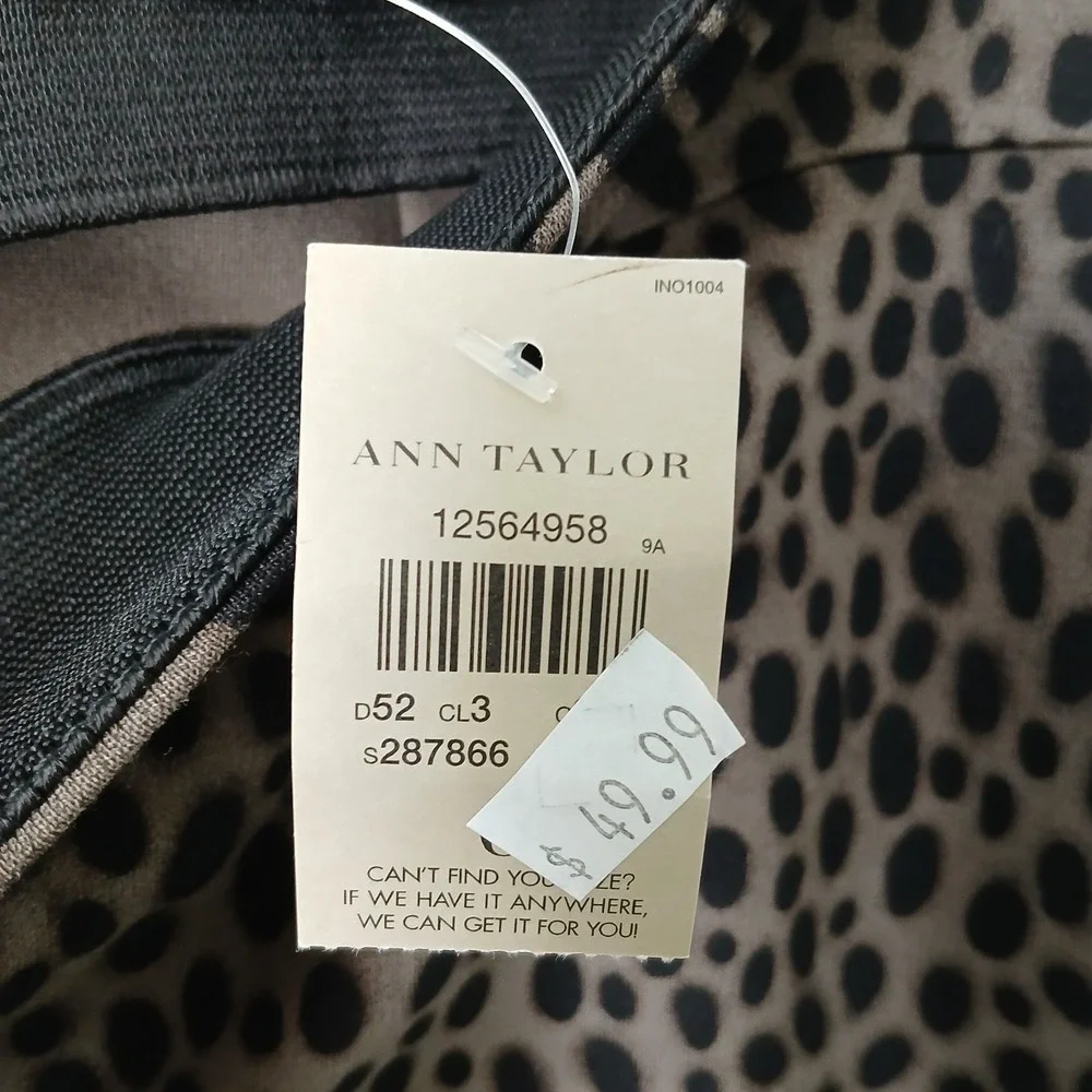 Ann‎ Taylor Women's Size 6 Cheetah Print Pencil Skirt Mini Elastic NWT $49.99!!!